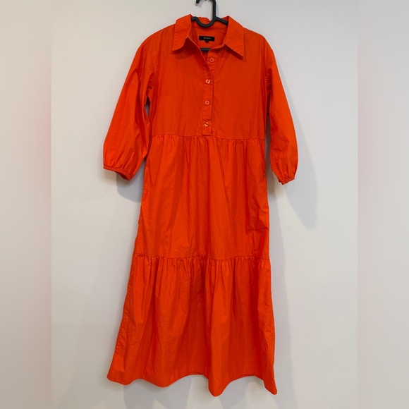 Quince 100% Organic Cotton Poplin Midi Tunic Dress XS - Picture 2 of 9